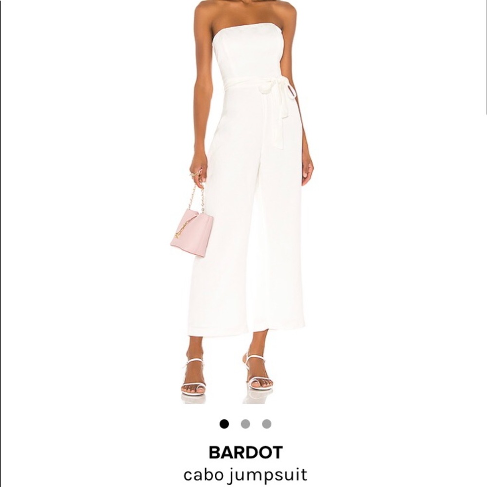 NWT Bardot White Jumpsuit